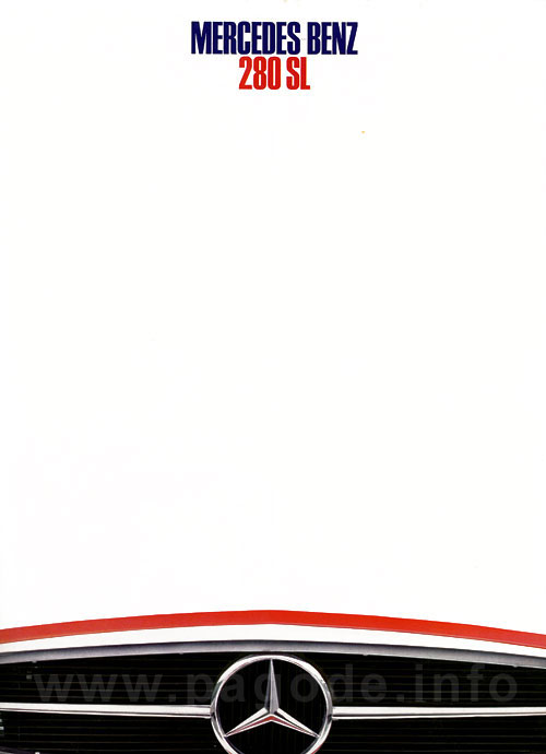 Mercedes 280 SL Pagode Prospekt 1