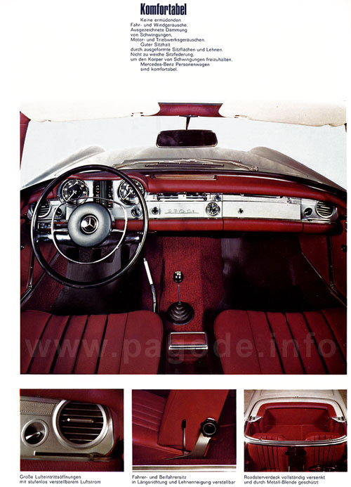 Mercedes 280 SL Pagode Prospekt 5