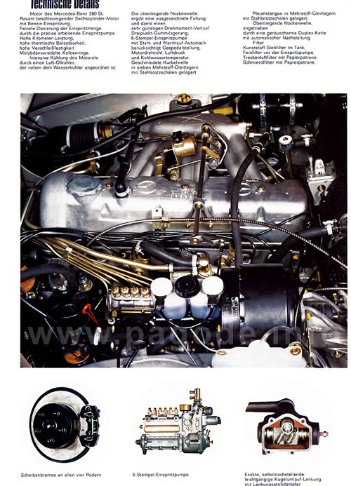 Mercedes 280 SL Pagode Prospekt 7